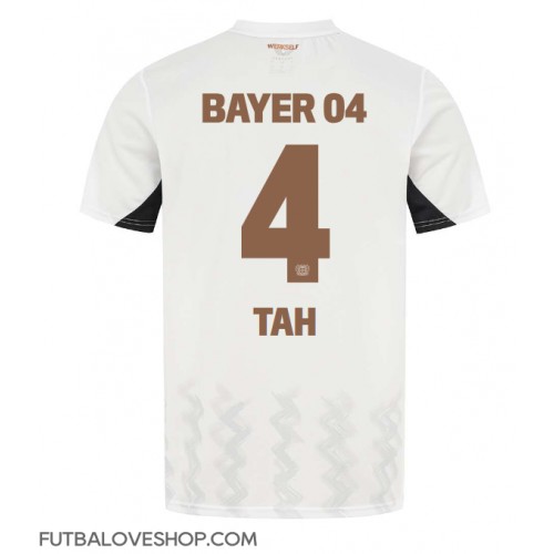 Dres Bayer Leverkusen Jonathan Tah #4 Preč 2024-25 Krátky Rukáv